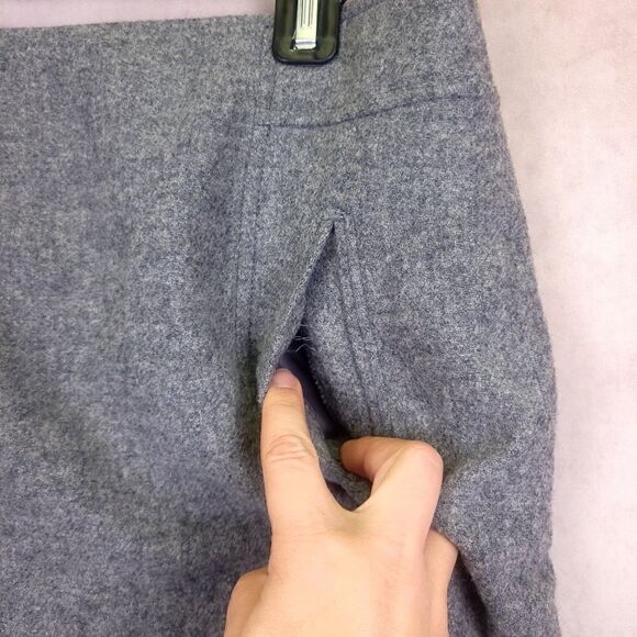 Talbots Gray Wool Blend Above Knee Skirt Size 10 - Picture 2 of 7